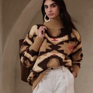 Banana Republic Sierra Geometric Sweater